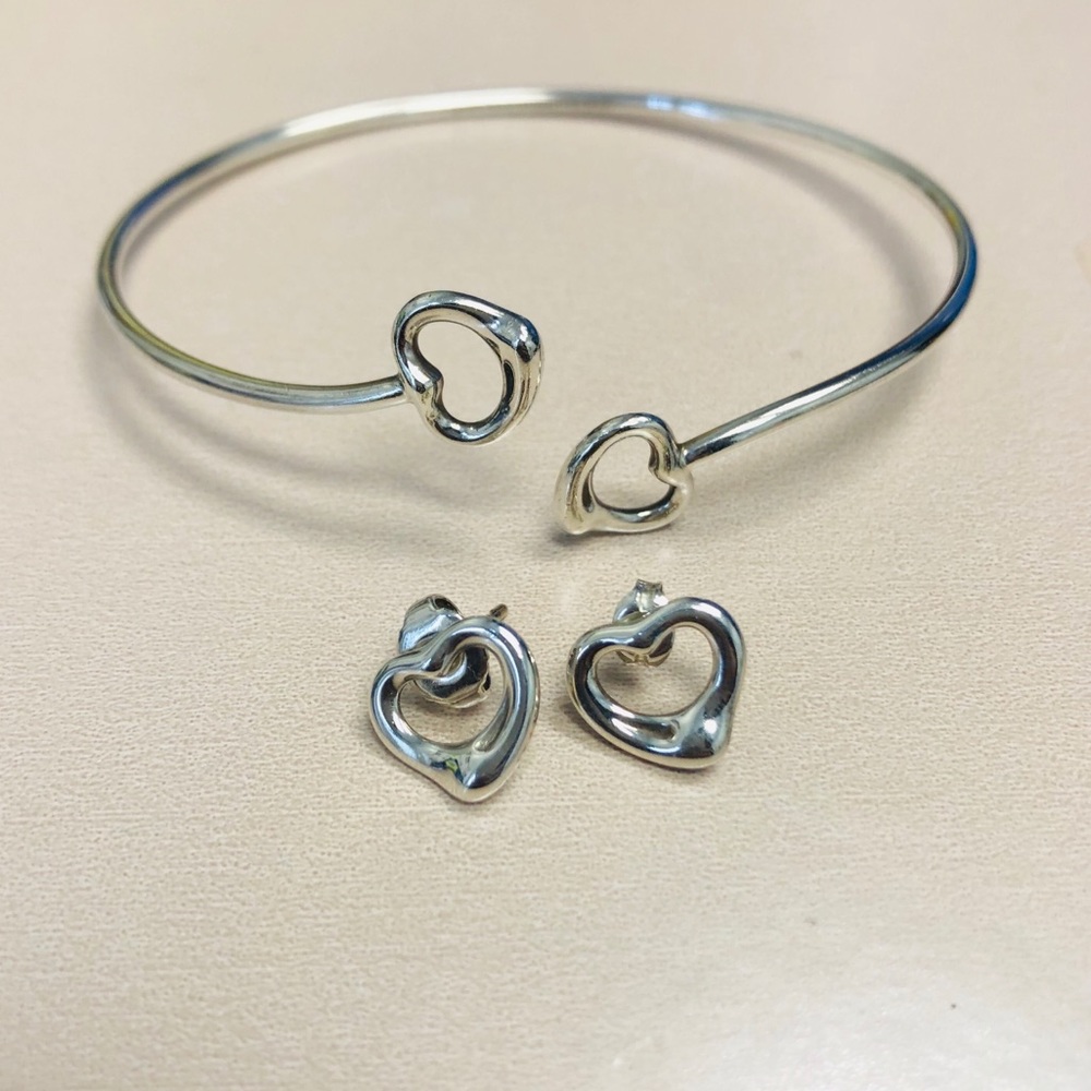 Tiffany & Co bangle and earrings